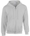 GD58 18600 Heavy Full Zip Hooded Sweat Sports Grey colour image